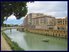 Murcia City Centre South part - Segura River (Fuente Segura) towards the south banks.